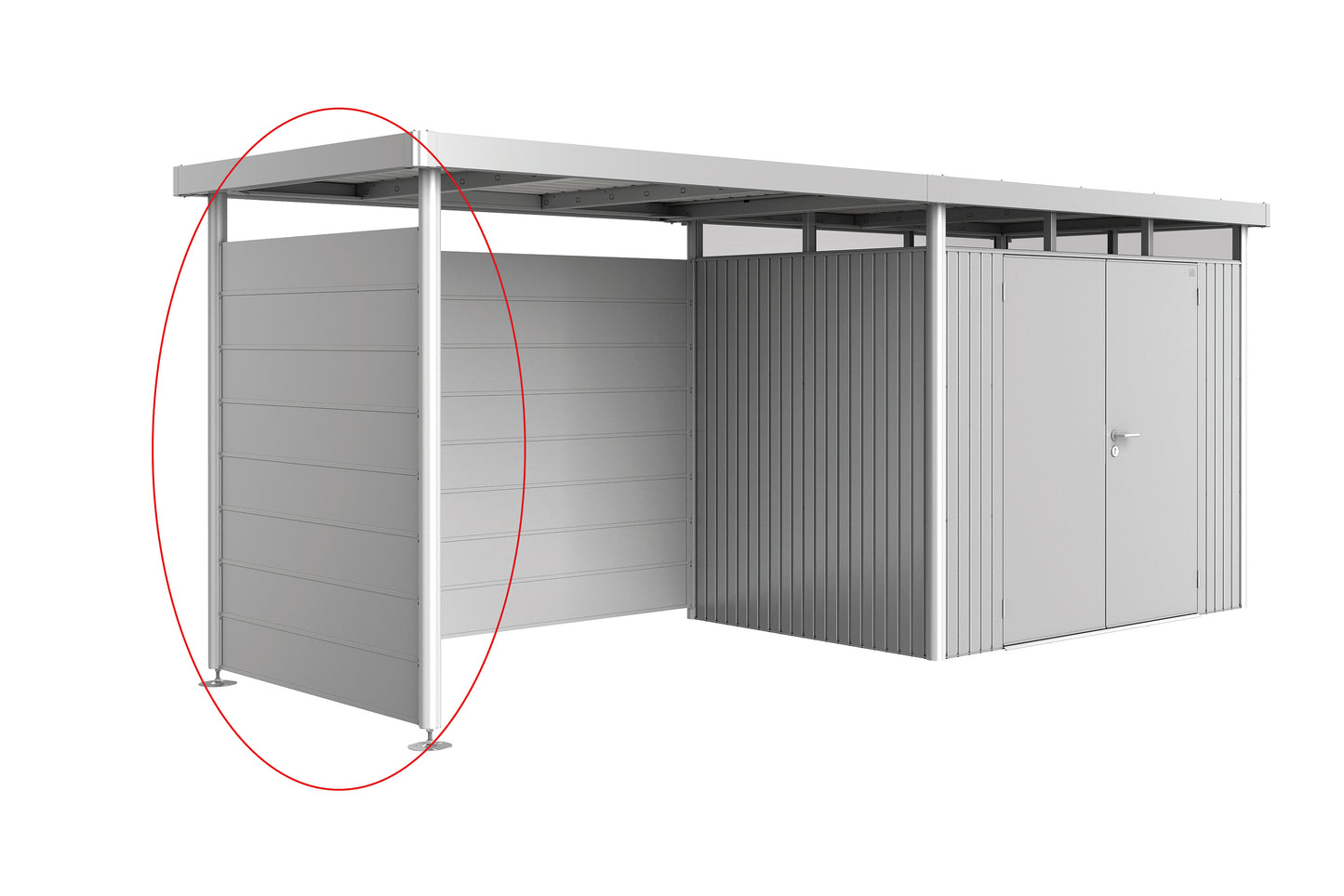 Parete laterale per tettoia Highline Biohort