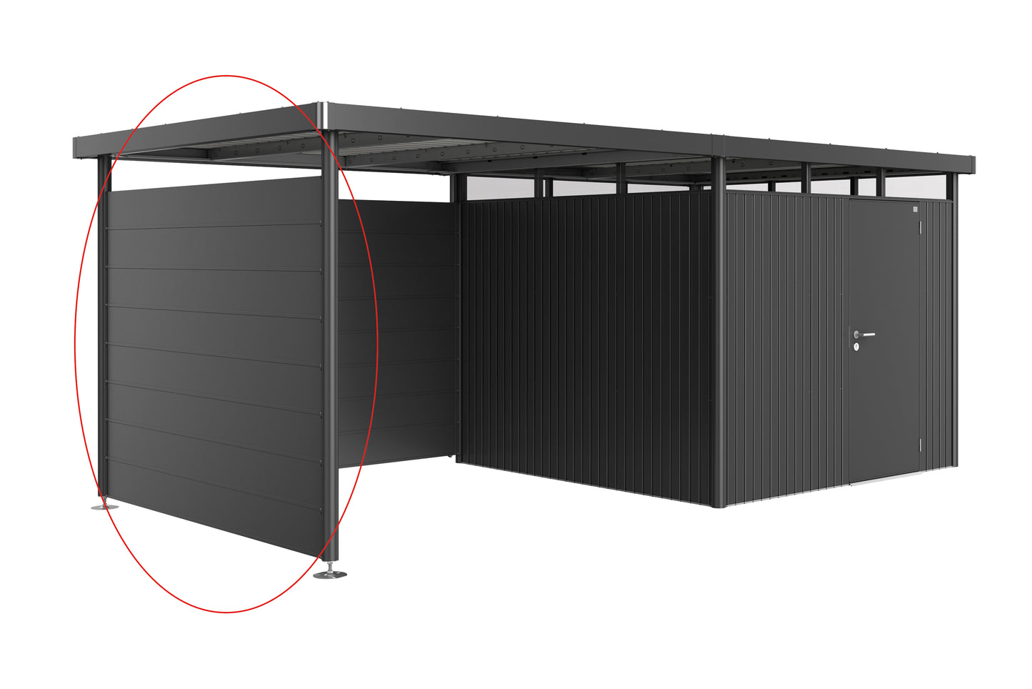 Parete laterale per tettoia Highline Biohort