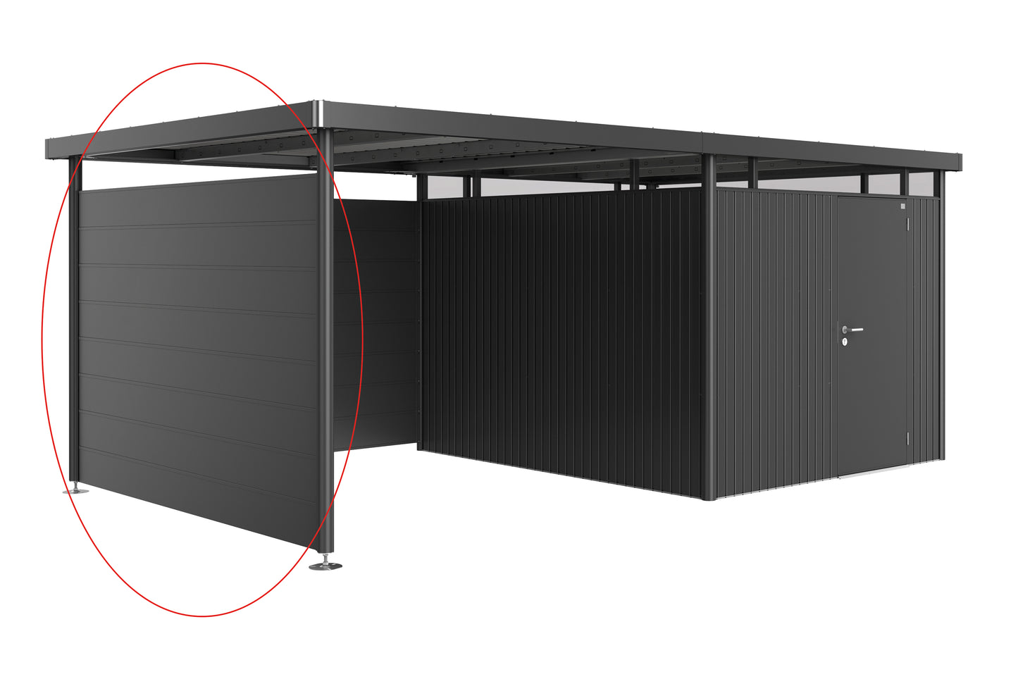 Parete laterale per tettoia Highline Biohort